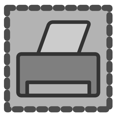 Download free grey printer icon